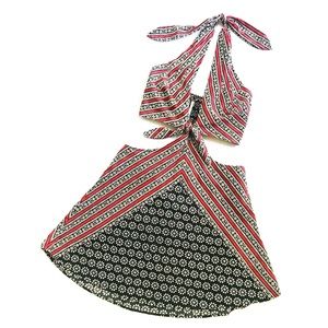 FREE PEOPLE halter top cut out dress